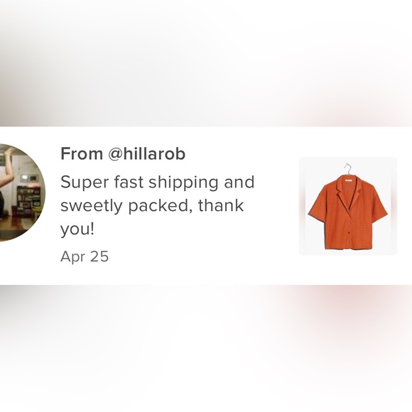 NEW MADEWELL- Crinkle-Knit Button-Front Top - Picture 2 of 7